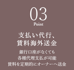 03 支払い代行、賃料海外送金